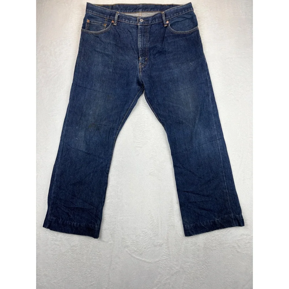 Levis 517 Men's 38x30 Western Bootcut Dark Wash Vintage Look Denim Jeans